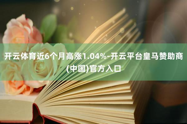 开云体育近6个月高涨1.04%-开云平台皇马赞助商(中国)官方入口