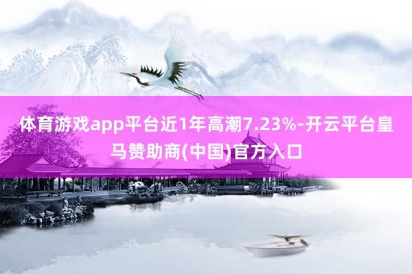 体育游戏app平台近1年高潮7.23%-开云平台皇马赞助商(中国)官方入口