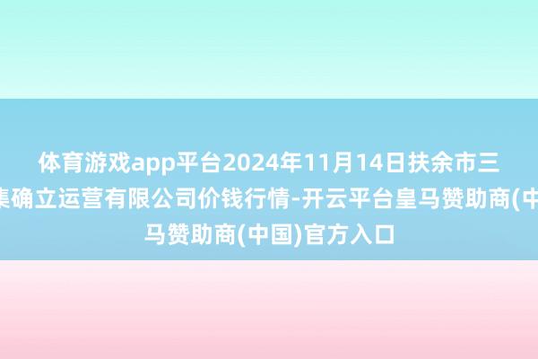 体育游戏app平台2024年11月14日扶余市三井子园区市集确立运营有限公司价钱行情-开云平台皇马赞助商(中国)官方入口